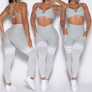 Bombshell sportswear SET scrunch thigh highs & sports bra S/M